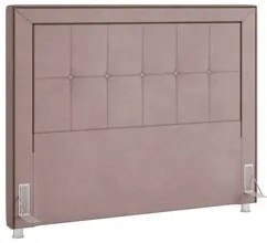 Cabeceira Cama Box Casal Queen 160cm Paolla P02 Veludo Rosê - Mpozenat