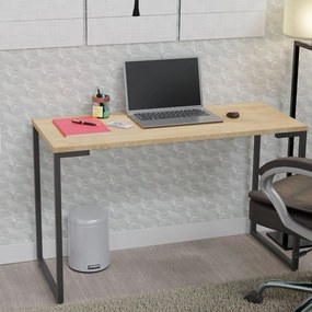 Mesa Escrivaninha Adelle 120cm Para Escritório e Home Office Industrial Nature - ADJ DECOR