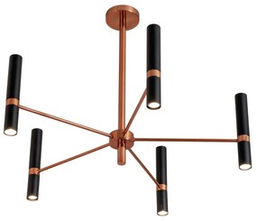 Pendente Século Ø75X60Cm 10Xmr11 Por Waldir Junior - Usina 51090/10 (AO-F - Azul Oceano Fosco)
