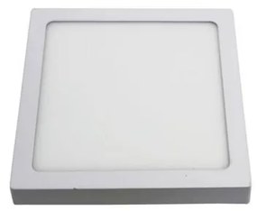 Plafon Led Sobrepor Branco 18W 22X22cm Yamamura - LED BRANCO FRIO (6000K)