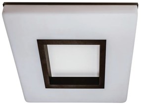 Plafon Vivaz 27X27Cm Led 16,4W Bivolt | Usina 19020/27 (BT - Branco Texturizado, 4000k)