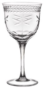 Taça de Cristal Lapidado Artesanal p/ Água - Transparente - 87  Incolor - 87