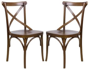 Conjunto 2 Cadeiras de Jantar X Espanha - Wood Prime 58219