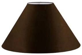 Cúpula em tecido cone abajur luminária cp-4078 25/40x15cm café