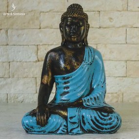 Estátua Buda Color Pátina 40cm