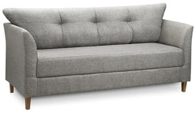 Sofá 3 Lugares Living para Sala Leblon 180cm Linho Cinza E03 - D'Rossi