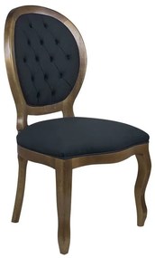 Cadeira de Jantar Medalhão Lisa Sem Braço -Wood Prime 253598 Liso