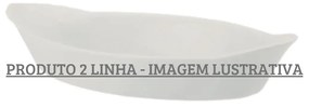 Travessa Oval Com Alça 23Cm Porcelana Schmidt - Mod. Calorama 2° Linha