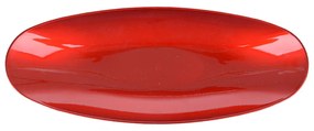 Bandeja Natal Oval Vermelho 16x40,5 cm - D'Rossi