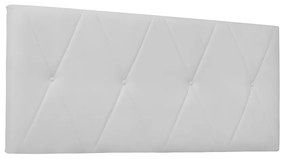 Cabeceira Painel Aquilla Para Cama Box Casal 140 cm Corino - D'Rossi - Branco