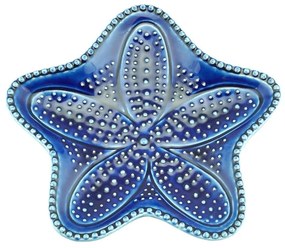 Jogo Pratos Cerâmica Estrela 4 Peças Ocean Azul 15cm 28102 Bon Gourmet