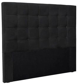 Cabeceira Cama Box King 195 cm Verona Veludo S04 - D'Rossi - Preto