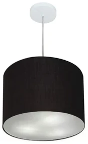 Pendente Cilíndrico Preto MJ-4216 Para Mesa de Jantar e Estar