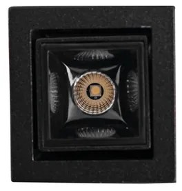 Plafon Led Embutir Picco 3W 48 2700K - PRETO