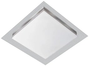 Plafon Led Embutir Quadrado Branco 16W Lisboa - LED BRANCO FRIO (6500K)