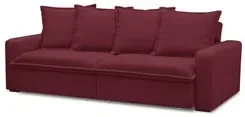 Sofá Retrátil Reclinável 3 Lugares 215cm Roma F05 Veludo Vinho - Mpoze