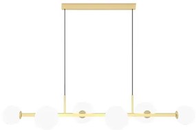 Pendente Aluminio Vidro Orbit 105X26,5Cm - DOURADO