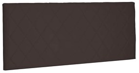 Cabeceira Painel Dubai Para Cama Box Casal 140 cm Suede - D'Rossi - Café