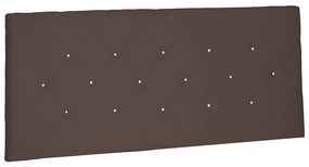 Cabeceira Painel Tânia Para Cama Box Solteiro 90 cm Suede - D'Rossi - Café