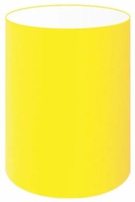 Cúpula abajur e luminária cilíndrica vivare cp-8004 Ø15x25cm - bocal europeu - Amarelo
