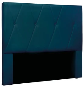 Cabeceira Cama Box Queen 160 cm Aquilla Veludo Azul Marinho S04 - D'Rossi