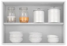 Armário de Cozinha Aéreo 80cm Pérola Z34 Branco             - Mpozenat