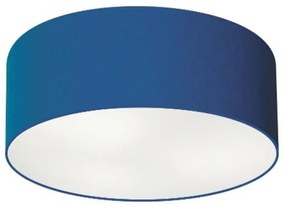 Plafon Para Sala de Estar Cilíndrico SE-3046 Cúpula Cor Azul Marinho