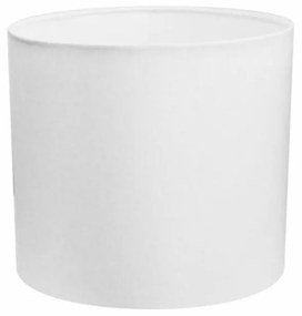 Cúpula abajur e luminária cilíndrica vivare cp-7011 Ø30x21cm - bocal nacional - Branco