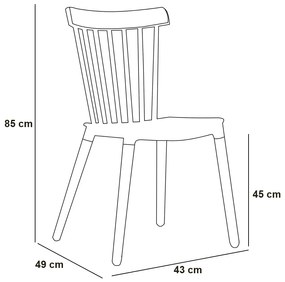 Cadeira Tóquio Sala de Jantar Branco D'Rossi