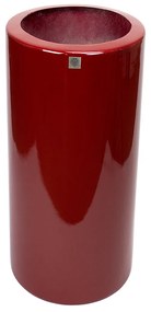 Vaso Decorativo Cilindro Vermelho Lira 89x34x34 cm - D'Rossi