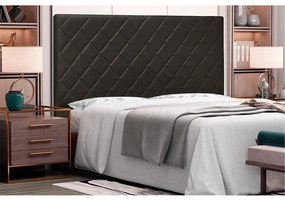 Cabeceira Dubai Para Cama Box King 195 cm Corino - D'Rossi - Marrom