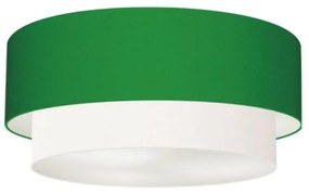 Plafon Duplo Cilíndrico Vivare Md-3063 Cúpula Tecido 55x50cm - Bivolt