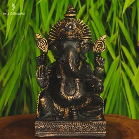 Lord Ganesha em Marmorite | Black