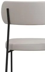 Kit 6 Cadeiras Estofadas Milli Corano/Linho F02 Caramelo/Bege - Mpozen