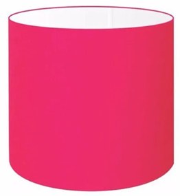 Cúpula Abajur Cilíndrica Cp-8005 Ø18x18cm Rosa Pink