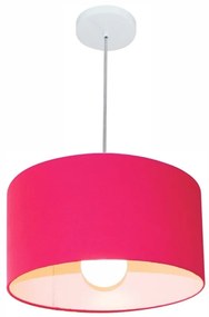 Pendente Cilíndrico Pink MJ-4146 Para Mesa de Jantar e Estar