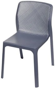 Cadeira Bit Nard Empilhavel Polipropileno Preta - 53558 Sun House