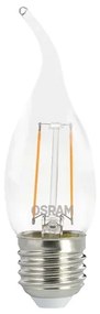 Lampada Led Vela Chama Filamento E27 2,5W 250Lm - LED BRANCO QUENTE (2700K)