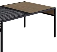 Mesa de Centro Retangular Estilo Industrial York Hanover/Preto - Artes