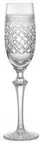 Taça de Cristal Lapidada P/ Champagne Incolor
