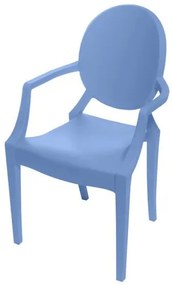 Cadeira Louis Ghost INFANTIL com Braco cor Azul - 53505 Sun House