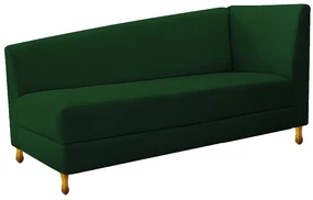 Recamier Valéria 160cm Lado Esquerdo Suede Verde - ADJ Decor