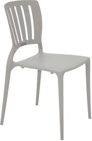 Cadeira Tramontina Sofia Camurça com Encosto Vertical em Polipropileno e Fibra de Vidro