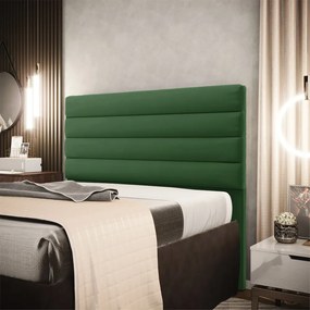 Cabeceira California Para Cama Box Queen 160 cm Suede Verde - D'Rossi