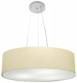 Pendente Cilíndrico Bege MJ-4190 Para Mesa de Jantar e Estar