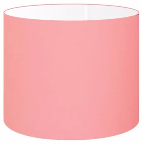 Cúpula Abajur Cilíndrica Cp-8017 Ø40x21cm Rosa Bebê