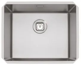 Cuba Quadrum 50 U Undermount Tramontina 50 x 40 x 20 cm em Aço Inox Scotch Brite OUTLET