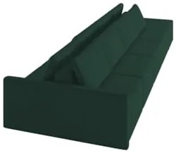 Sofá Ilha Modular com Puff para Sala Living 432cm Georgia Z08 Veludo V