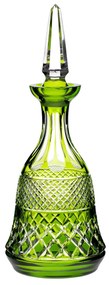 Licoreira de Cristal Lapidado Artesanal - Verde Claro - 78  Verde Claro - 78