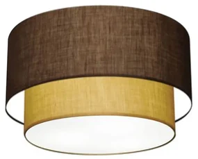 Plafon Para Dormitório Cilíndrico SD-3045 Cúpula Cor Café Palha